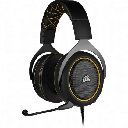 Компьютерные наушники Corsair HS60 PRO SURROUND Yellow