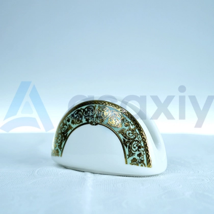 Салфетница фарфоровая "Изумруд" от Karosa