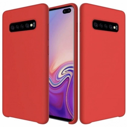 Samsung Galaxy S10 Plus uchun Silicone cover g‘ilofi, qizil - rasm №1 Samsung Galaxy S10 Plus uchun Silicone cover g‘ilofi, qizil