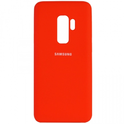 Samsung Galaxy S9 uchun Silicone cover g‘ilofi, qizg‘ish