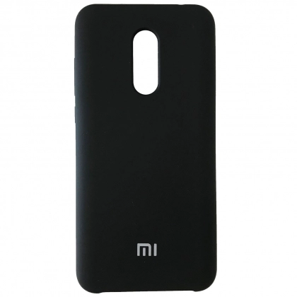 Xiaomi Redmi 5 Plus uchun Silicone cover g‘ilofi, qora