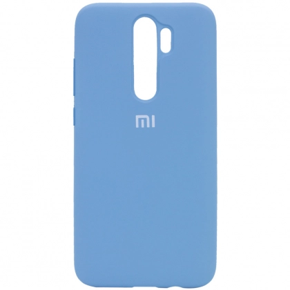 Чехол Silicone cover для Xiaomi Redmi Note 8 Pro, голубой
