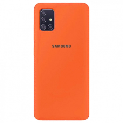 Samsung Galaxy A31 uchun Silicone cover g‘ilofi, qizg‘ish