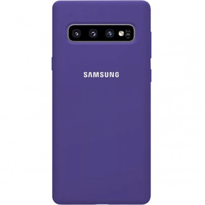 Samsung Galaxy S10, uchun Silicone cover g&lsquo;ilofi olxo&lsquo;ri rangli