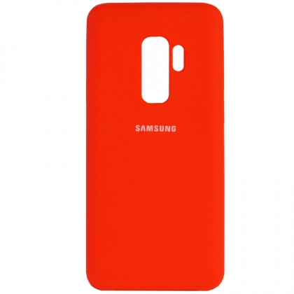 Чехол Silicone cover для Samsung Galaxy S9 Plus, красный