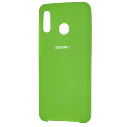 Чехол Silicone cover для Samsung Galaxy A10S, зеленый