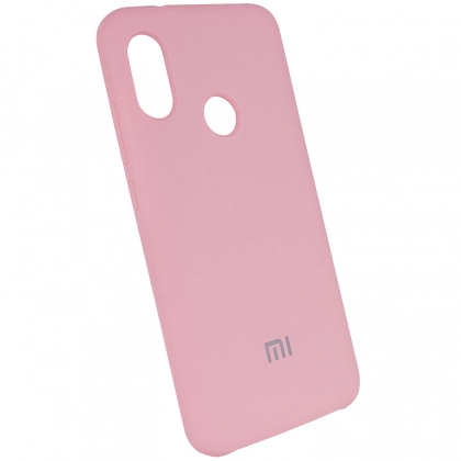 Чехол Silicone cover для Xiaomi Redmi 6 Pro/ Mi A2 Lite, розовый