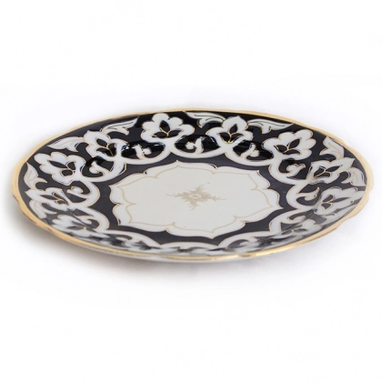 Тарелка с золотом 18 см "Пахтагул" от Wellmax