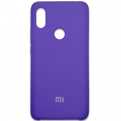 Чехол Silicone cover для Xiaomi Redmi 6 Pro/ Mi A2 Lite, сливовый