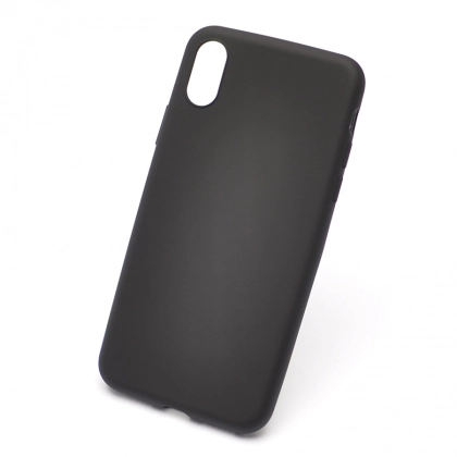 iPhone XS Max uchun Silicone Case g‘ilofi, qora