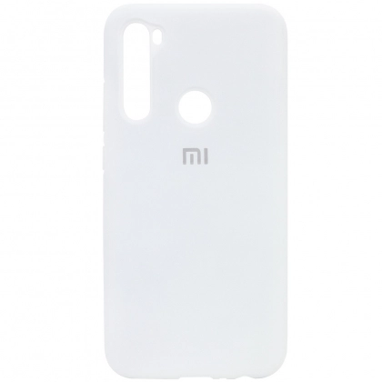 Чехол Silicone cover для Xiaomi Redmi Note 8, белый