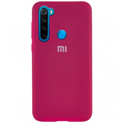 Чехол Silicone cover для Xiaomi Redmi Note 8, малиновый