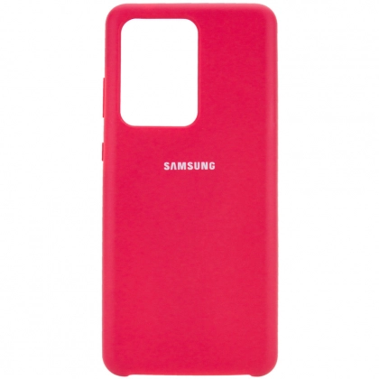 Чехол Silicone cover для Samsung Galaxy S20 Ultra, красный