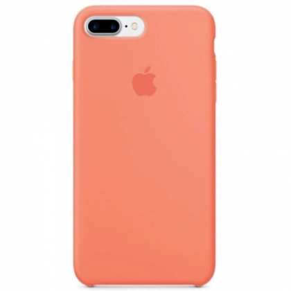 Чехол Silicone Case для iPhone 7/8 Plus, Абрикосовый - фото №1 Чехол Silicone Case для iPhone 7/8 Plus, Абрикосовый