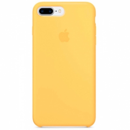 Чехол Silicone Case для iPhone 7/8 Plus, Желтый - фото №1 Чехол Silicone Case для iPhone 7/8 Plus, Желтый