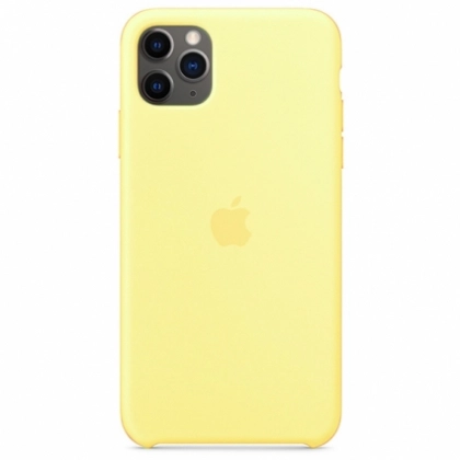 iPhone 11 Pro uchun Silicone Case g‘ilofi, limon rangli