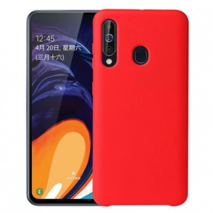 Samsung Galaxy A40s uchun Silicone cover g‘ilofi, qizil