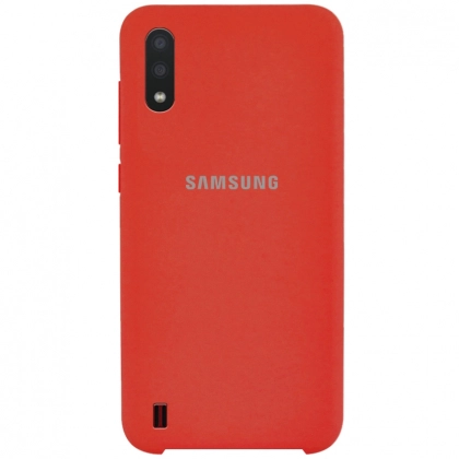 Samsung Galaxy A01 uchun cover g‘ilofi, qizil