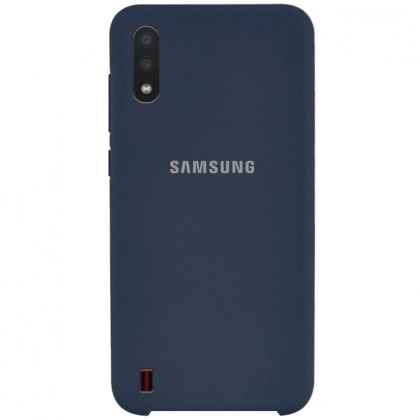 Samsung Galaxy A01 uchun cover g‘ilofi, to‘q ko‘k