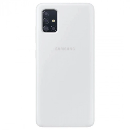Samsung Galaxy A51 uchun cover g‘ilofi, oq
