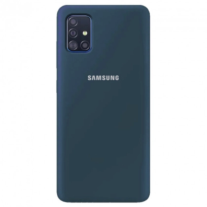 Samsung Galaxy A51 uchun cover g‘ilofi, to‘q ko‘k