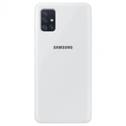 Samsung Galaxy A71 uchun cover g‘ilofi, oq