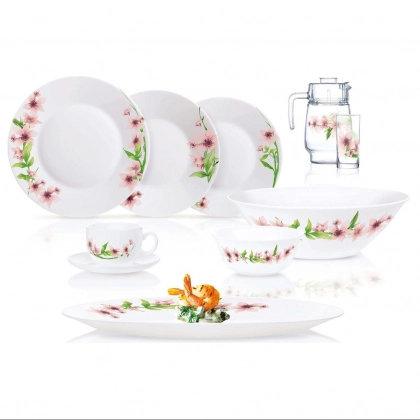 Muguet – 46 buyumli, 6 kishilik Luminarc dasturxon servizi