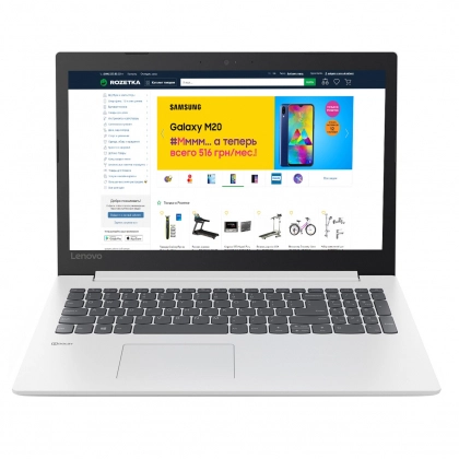Ноутбук Lenovo Ideapad 330 / Celeron N4000 / DDR3 4GB / HDD 1000GB / 15.6" HD LED / White