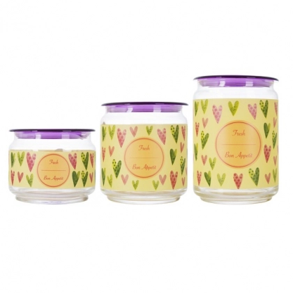 LUMINARC PLANO COLORFUL HEARTS (3ta) bankalar to‘plami