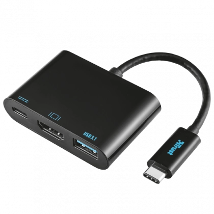 Адаптер Trust USB Type-C на HDMI 3 в 1