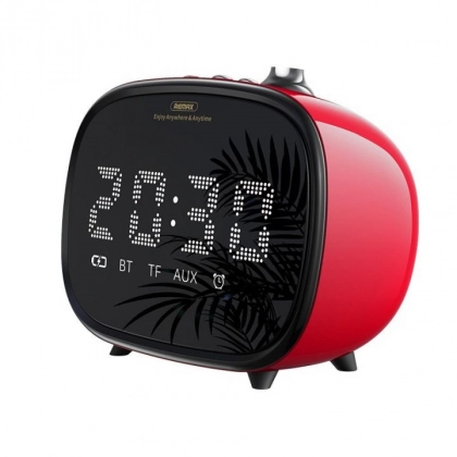 Remax RB-M52 Red &ndash; soatli va budilnikli simsiz LED-kolonka