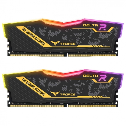 Оперативная память Team Group Delta TUF DDR4 16GB (2x8GB) 3200Mhz (Black)
