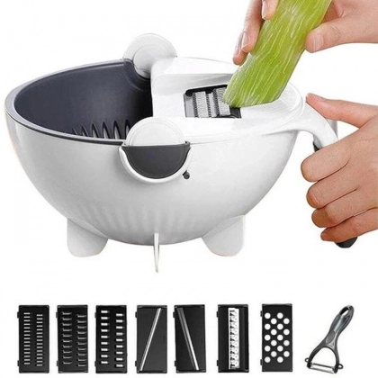 Basket Vegetable Cutter – konteynerli, ko‘pfunksiyali qirg‘ich-to‘g‘ragich - rasm №1 Basket Vegetable Cutter – konteynerli, ko‘pfunksiyali qirg‘ich-to‘g‘ragich