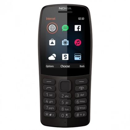 Телефон Nokia 210 Dual Sim Black