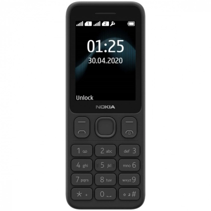 Nokia 125 Dual Sim Black (Xitoy) telefoni