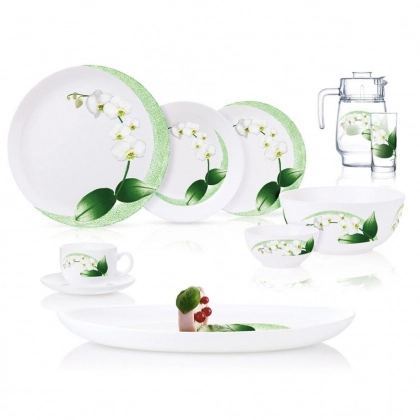LUMINARC WHITE ORCHID servizi (46 buyum, 6 kishilik)