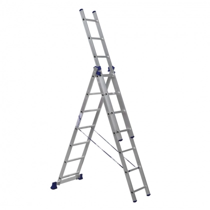 Лестница 3-секционная алюминиевая Ufuk Pro 3х12