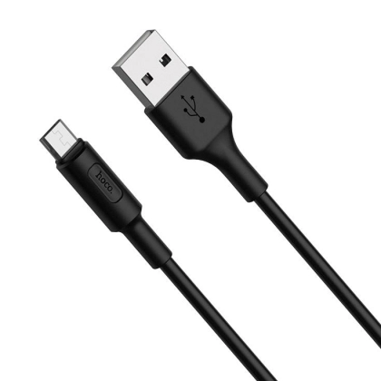 Micro-USB HOCO X25 qora (tezkor quvvatlash funksiyali) kabeli - rasm №1 Micro-USB HOCO X25 qora (tezkor quvvatlash funksiyali) kabeli