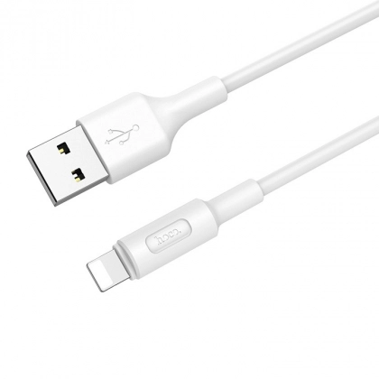 Кабель Lightning HOCO белый (Быстрая зарядка)