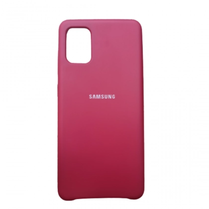 Samsung Galaxy A31 uchun Silicone cover g‘ilofi, malina rang