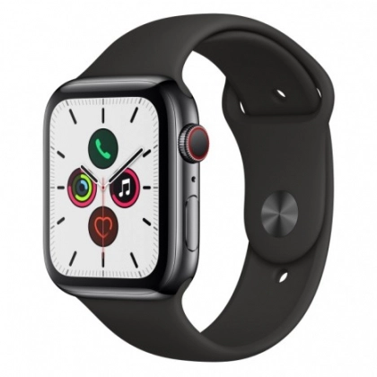 Смарт часы Apple Watch Series 5 44mm Stainless Steel (GPS + 4G) Black, Gold - фото №1 Смарт часы Apple Watch Series 5 44mm Stainless Steel (GPS + 4G) Black, Gold