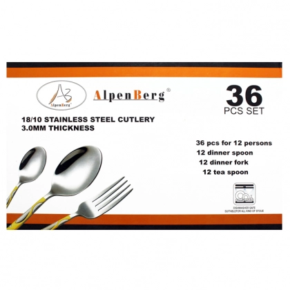 Alpenberg dasturxon anjomlari to‘plami (12 kishilik, 36 buyumli) - rasm №1 Alpenberg dasturxon anjomlari to‘plami (12 kishilik, 36 buyumli)