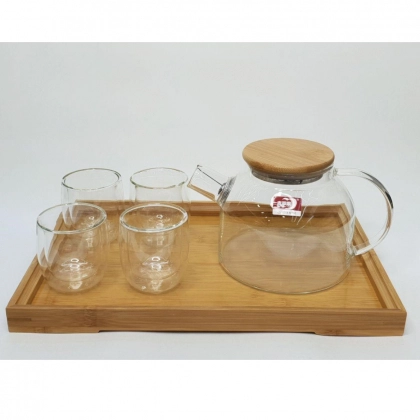 "Bochonok" shishadan yasalgan choy servizi (bambuk)