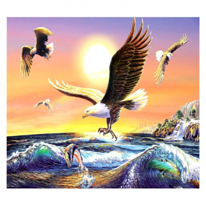 Алмазная живопись "Охота" 50х40 см AR9726