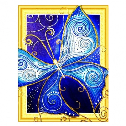 Алмазная живопись "Бабочка" 50х40 см LP006 (Не полная выкладка)