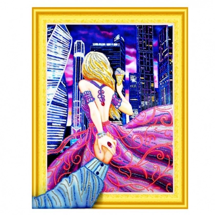 Алмазная живопись "Следуй за мной"  50х40 см LP020 (Не полная выкладка)