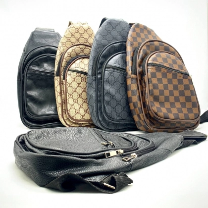 Кожаный рюкзак SM110 Black, Gray, Beige, Brown