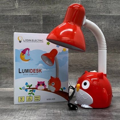 "LumiDesk" KIDS-020 qizil stol chirog‘i
