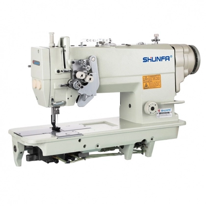 Высокоскоростная двухигольная швейная машина SHUNFA SF845-3D
