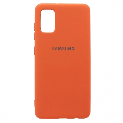 Samsung Galaxy A41 uchun Silicone cover g‘ilofi, qizg‘ish